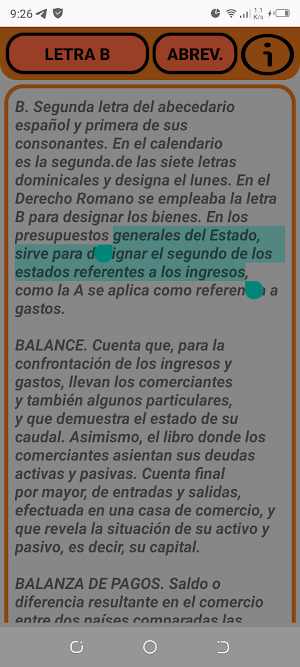 Diccionario Juridico Legal Screenshot 2
