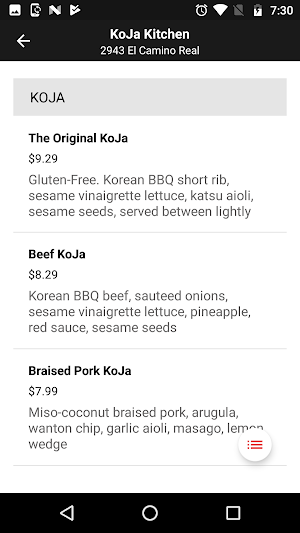KoJa Kitchen Screenshot 1