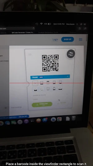 SkoolTech QR Code Scanner Screenshot 1
