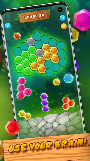 Hexa Block Jungle Puzzle Screenshot 2