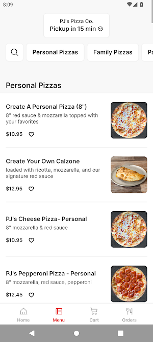 PJ's Pizza Screenshot 1