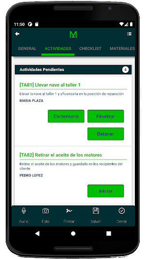 Parte de Trabajo Screenshot 3
