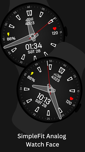 SimpleFit Analog Watch Face Screenshot 0