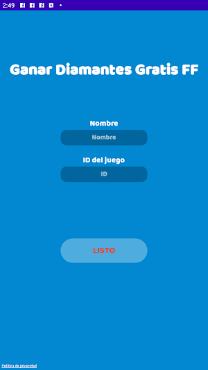 Earn Diamonds FFIRE Screenshot 0