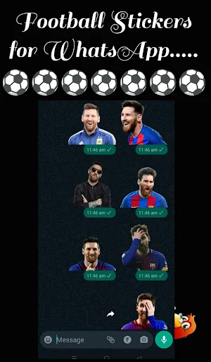 Football stickers for Whatsapp Screenshot 1
