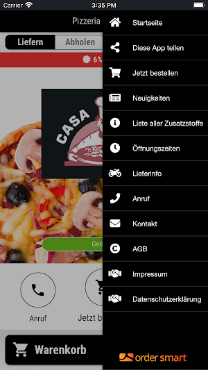 Pizzeria Casa Mia Marktsteft Screenshot 2