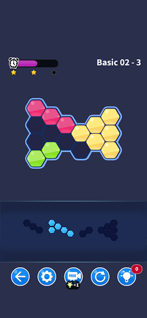 Hexa Block puzzle match game Screenshot 3