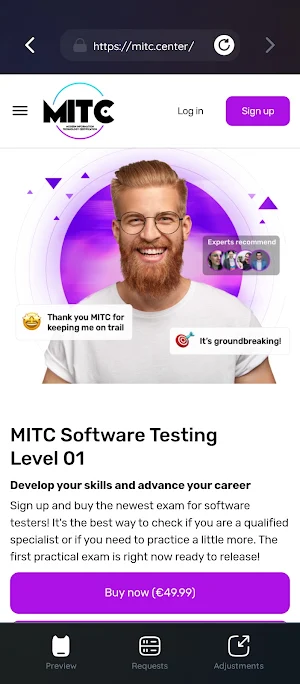 Mobile Testing App (MTA) Screenshot 1