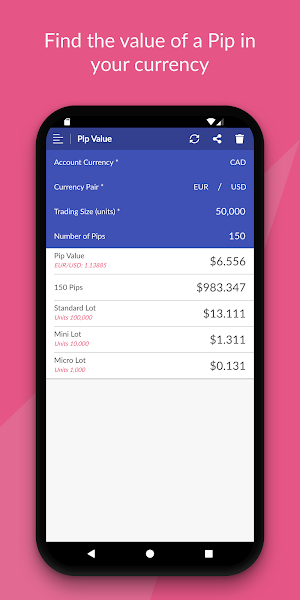 Pip Calculator Screenshot 0