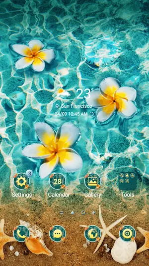 Frangipani Flower - Wallpaper Screenshot 0