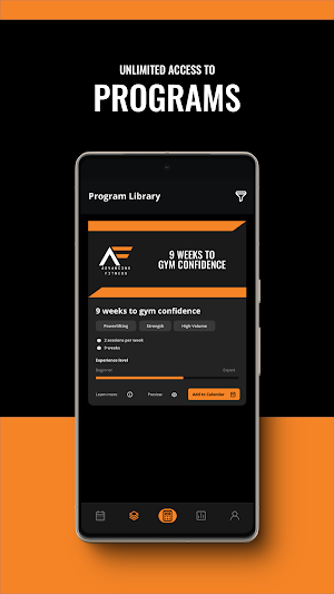 Advancing Fitness Training App Screenshot 1