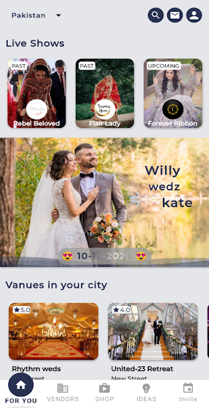 Flutter Wedding App UI Screenshot 3