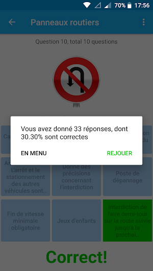 Panneaux routiers: quiz sur le Code de la route Screenshot 3