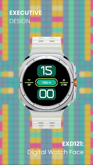 EXD121: Digital Watch Face Screenshot 2