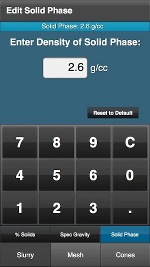 Slurry Calculator Screenshot 2