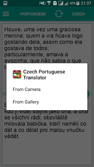 Czech Portuguese Translator Screenshot 3