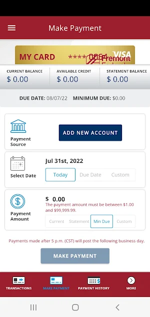 Fremont FCU Cards Screenshot 2