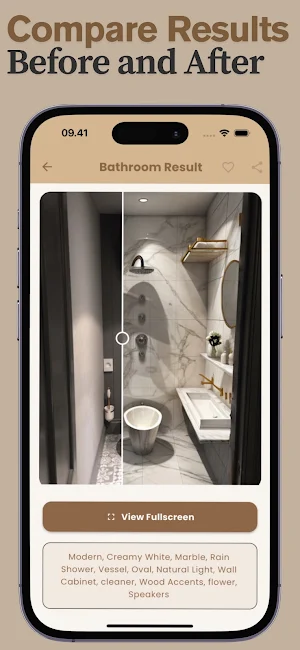AI Bathroom Design Landscape Screenshot 1