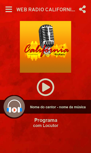 Web Rádio Califórnia Screenshot 1