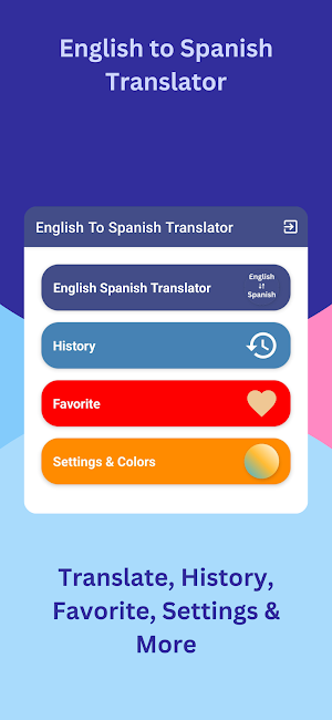 English to Spanish Translator Screenshot 0