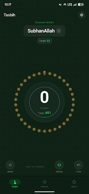 Digital Tasbih Counter Offline Screenshot 0