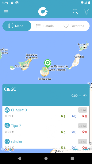 Movilidad Eléctrica G.Canaria Screenshot 1