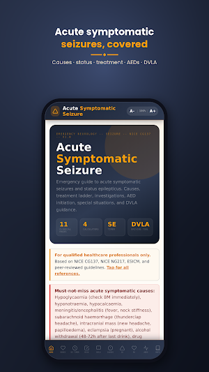Acute Symptomatic Seizure Screenshot 0