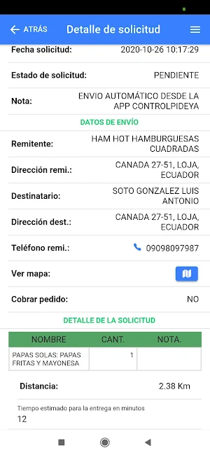 EntregaYa Screenshot 2