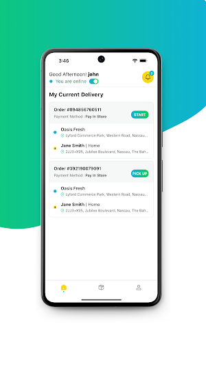 Oasis Delivery Screenshot 1