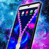 Galaxy Zipper Lock Screen