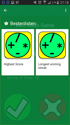 Speed mental math Game Screenshot 1