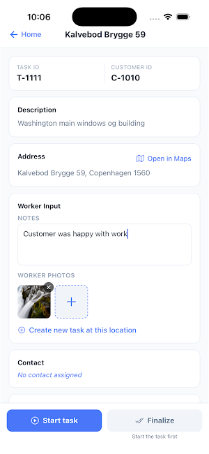 SaberTask - Employee app Screenshot 1