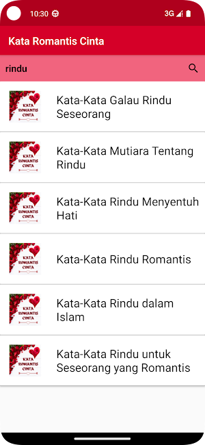 Kata Romantis Cinta Screenshot 1