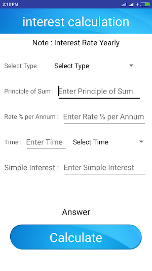Smart Interest Calculator Screenshot 1
