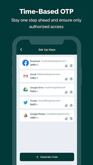 2FA Authenticator - TOTP, HOTP Screenshot 2