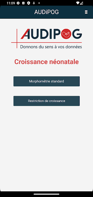 Croissance néonatale AUDIPOG Screenshot 0