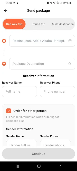 BM Delivery Screenshot 2