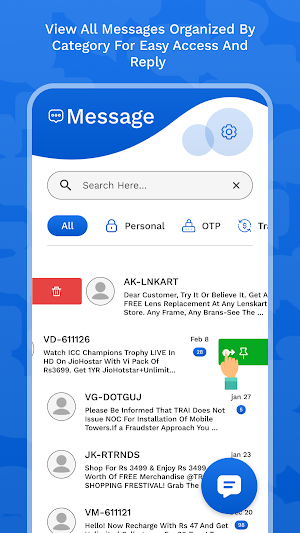Messages : SMS Text Messenger Screenshot 1