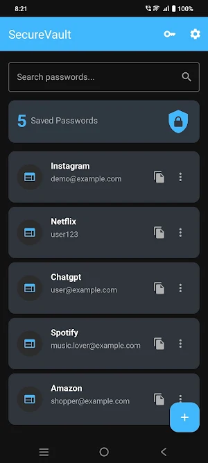 SecureVault - Password Manager Screenshot 0