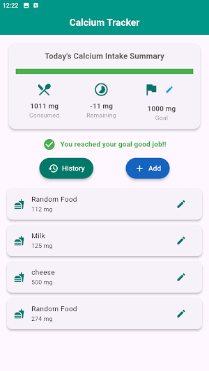 Calcium Tracker Screenshot 1