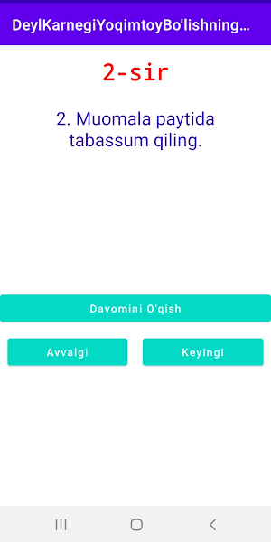 Deyl Karnegi Yoqimtoy bo'lishning 6 ta siri Screenshot 2
