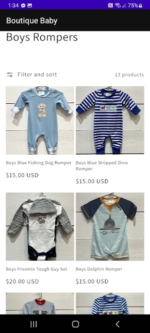Boutique Baby Screenshot 2