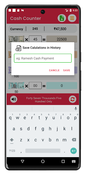 Cash Calculator -Money Counter Screenshot 3
