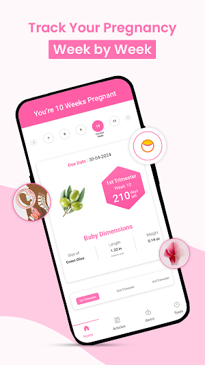 BumpTrack Pregnancy Calculator Screenshot 1