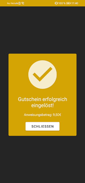 Inn-Taler Einlöseapp für teilnehmende Betriebe Screenshot 3