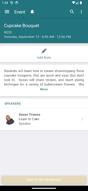 IBIE Events Screenshot 2