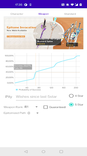 Wish Calculator for Genshin Screenshot 2
