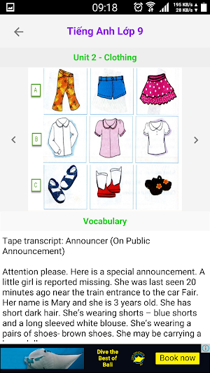 Tieng Anh Lop 9 - English 9 Screenshot 3