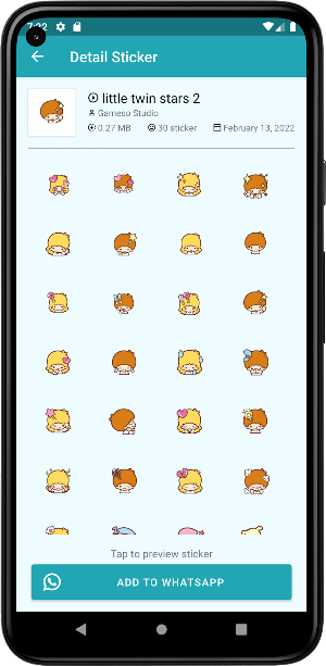 Little Twin Star WASticker GIF Screenshot 2