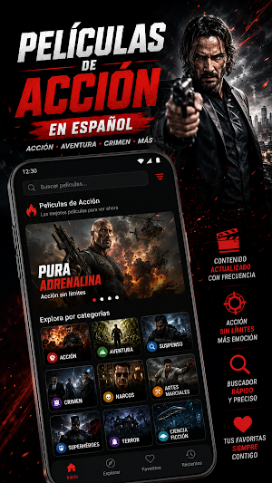 Películas de Acción Screenshot 0